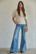Load image into Gallery viewer, Devon Pullover Sweater - Pale Beige (Style W1615)
