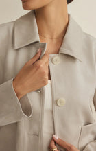 Load image into Gallery viewer, Dillon Faux Suede Jacket - Crystal
