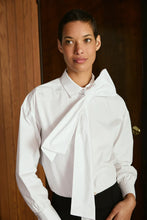 Load image into Gallery viewer, Anika Bow TIe Blouse - White (T4560)
