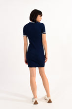 Load image into Gallery viewer, Knitted Shirt Dress - Navy
