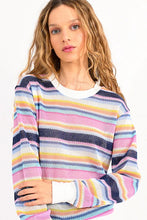 Load image into Gallery viewer, Light Knit Stripe Sweater - Multi
