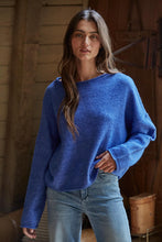Load image into Gallery viewer, Easy Days Ahead Sweater - Royal Blue - Banana - Mocha
