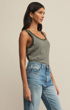 Load image into Gallery viewer, Elin Stripe Tank - Dark Agave
