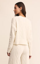 Load image into Gallery viewer, Elsa Cable Cardigan - Vanilla Ice
