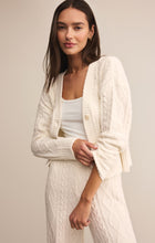 Load image into Gallery viewer, Elsa Cable Cardigan - Vanilla Ice
