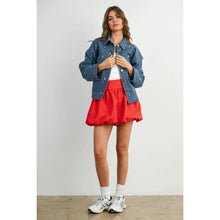 Load image into Gallery viewer, Embroidered Denim Jacket - Med Denim

