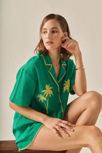 Load image into Gallery viewer, Colette Tropical Shirt - Green (SS1289T)
