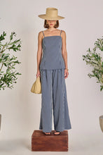 Load image into Gallery viewer, Vertical Striped Wide Leg Pants - Blue Multi (Style #HN5018P)
