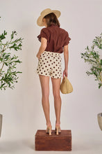 Load image into Gallery viewer, Textured Dots Shorts - Ivory/Brown (BH940P)
