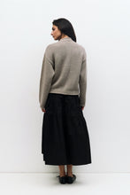 Load image into Gallery viewer, Esme Tiered Skirt - Black - Brown
