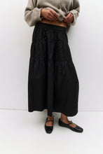 Load image into Gallery viewer, Esme Tiered Skirt - Black - Brown
