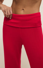 Load image into Gallery viewer, Essential Fold Over Pants - Kiss Me Red
