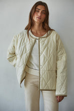 Load image into Gallery viewer, Everleigh Quilted Liner Jacket - Ivory (Style L8546)
