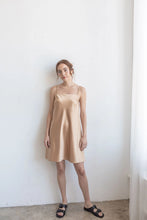 Load image into Gallery viewer, Everly Dress - Gold Satin
