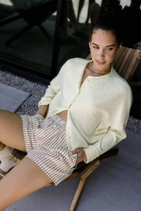 Piper Cardigan - Grey/White or Ivory/Black or Butter