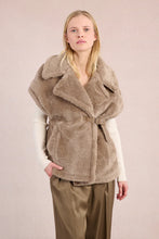 Load image into Gallery viewer, Faux Fur Sleeveless Jacket - Brown (Style: HA109DH)
