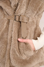 Load image into Gallery viewer, Faux Fur Sleeveless Jacket - Brown (Style: HA109DH)
