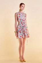 Load image into Gallery viewer, Floral Cut Out Mini Dress - Multi Green
