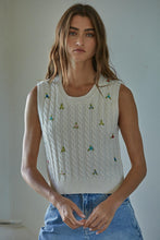 Load image into Gallery viewer, Wildflowers Sweater Vest - Ivory&nbsp;
