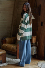 Load image into Gallery viewer, Fontaine Sweater - Navy/Cream - Green/Ivory (Style W2199)
