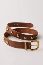 Load image into Gallery viewer, Free People Rhodes Stud Belt - Black - Cognac
