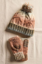 Load image into Gallery viewer, Free People Rainbow Run Hat + Gloves Set - Blue Multi
