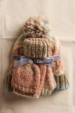 Load image into Gallery viewer, Free People Rainbow Run Hat + Gloves Set - Blue Multi
