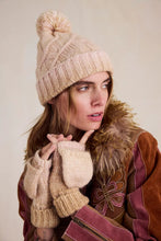 Load image into Gallery viewer, Free People Rainbow Run Hat + Gloves Set - Ivory
