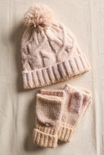 Load image into Gallery viewer, Free People Rainbow Run Hat + Gloves Set - Ivory
