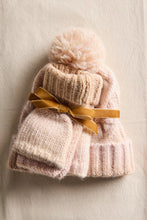 Load image into Gallery viewer, Free People Rainbow Run Hat + Gloves Set - Ivory
