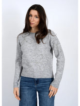 Load image into Gallery viewer, Ginevra Rhinestone Bow Sweater - Heather Grey (77S301S)
