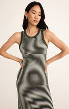 Load image into Gallery viewer, Goodwin Striped Midi Dress - Dark Agave
