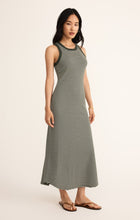 Load image into Gallery viewer, Goodwin Striped Midi Dress - Dark Agave
