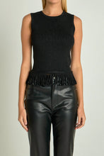 Load image into Gallery viewer, Lurex Loop Knit Top - Black (Style:HN3248T)
