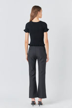 Load image into Gallery viewer, Lettuce Edge Knit Top - Black
