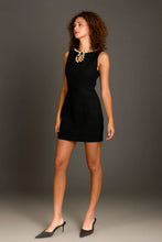 Load image into Gallery viewer, Pearl Accent Mini Dress - Black (Style: HN3595D)

