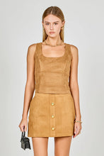 Load image into Gallery viewer, Scoop Neck Suede Top
