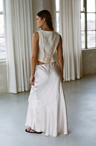Harley Linen Vest - Cream (Style #AR1162)