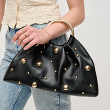 Load image into Gallery viewer, Harper Studded Clutch -Black
