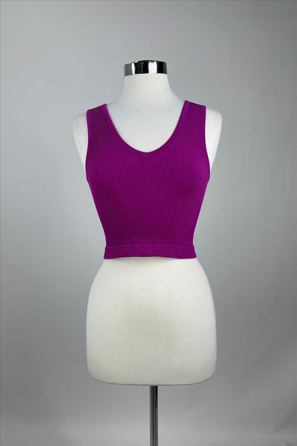 Fine Line Brami - UV neckline - Hollyhock