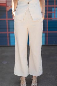Hope Linen Pants - Beige