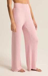 Dawn Smocked Rib Pants - Iced Coffee or Green Meadow or Sunset Mauve