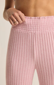 Dawn Smocked Rib Pants - Iced Coffee or Green Meadow or Sunset Mauve