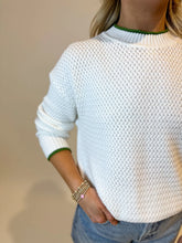 Load image into Gallery viewer, Murray Sweater - Ivory / Green 
