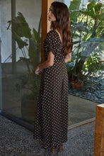 Load image into Gallery viewer, Isolde Dotted Midi Dress - Dark Brown (Style #L9124)
