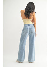 Load image into Gallery viewer, Drapey Relaxed Straight Trouser Jeans - Light Denim (DP839)
