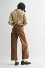Load image into Gallery viewer, Poppy Wide Leg Corduroy Jeans - Dark Khaki (DP500-C)
