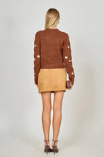 Load image into Gallery viewer, Floral Cardigan - Brown (Style JJ1029J)
