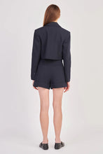 Load image into Gallery viewer, High Waist Cuff Shorts -Navy
