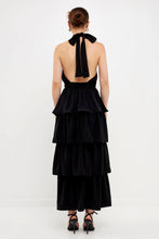 Load image into Gallery viewer, Criss Cross Halter Maxi Dress - Black
